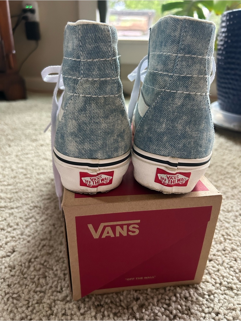 VANS DEMIN DESTROY SK8-HI TAMPERED UNISEX SNEAKERS